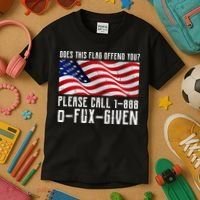 If This Flag Offend You Call 1 888-0-Fux-Given Kids T-Shirt thumb 3