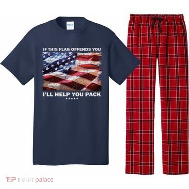 If This Flag Offends You I'll Help You Pack Pajama Set