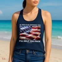 If This Flag Offends You I'll Help You Pack Women's Tank Top thumb 2
