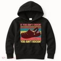 If You Ain't Crocin' You Ain't Rockin' Kids Hoodie thumb 0