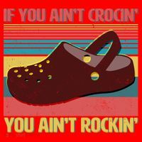 If You Ain't Crocin' You Ain't Rockin' Santa Hat thumb 1