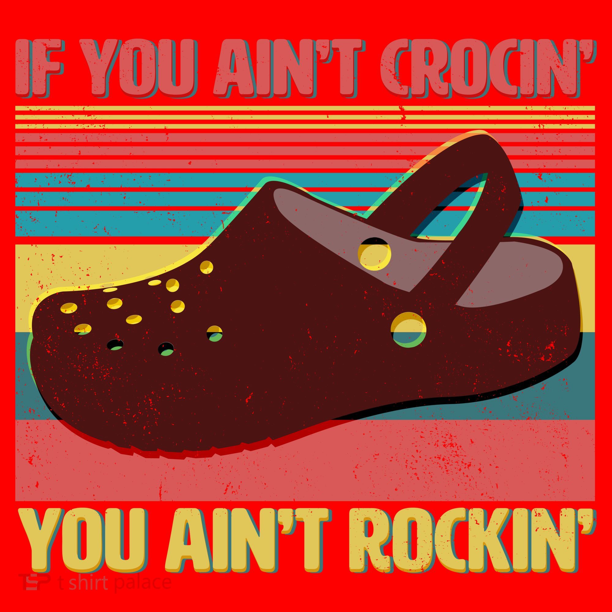 If You Ain't Crocin' You Ain't Rockin' Santa Hat