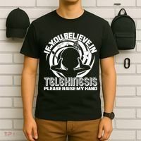 If You Believe In Telekinesis Raise My Hand T-Shirt thumb 6