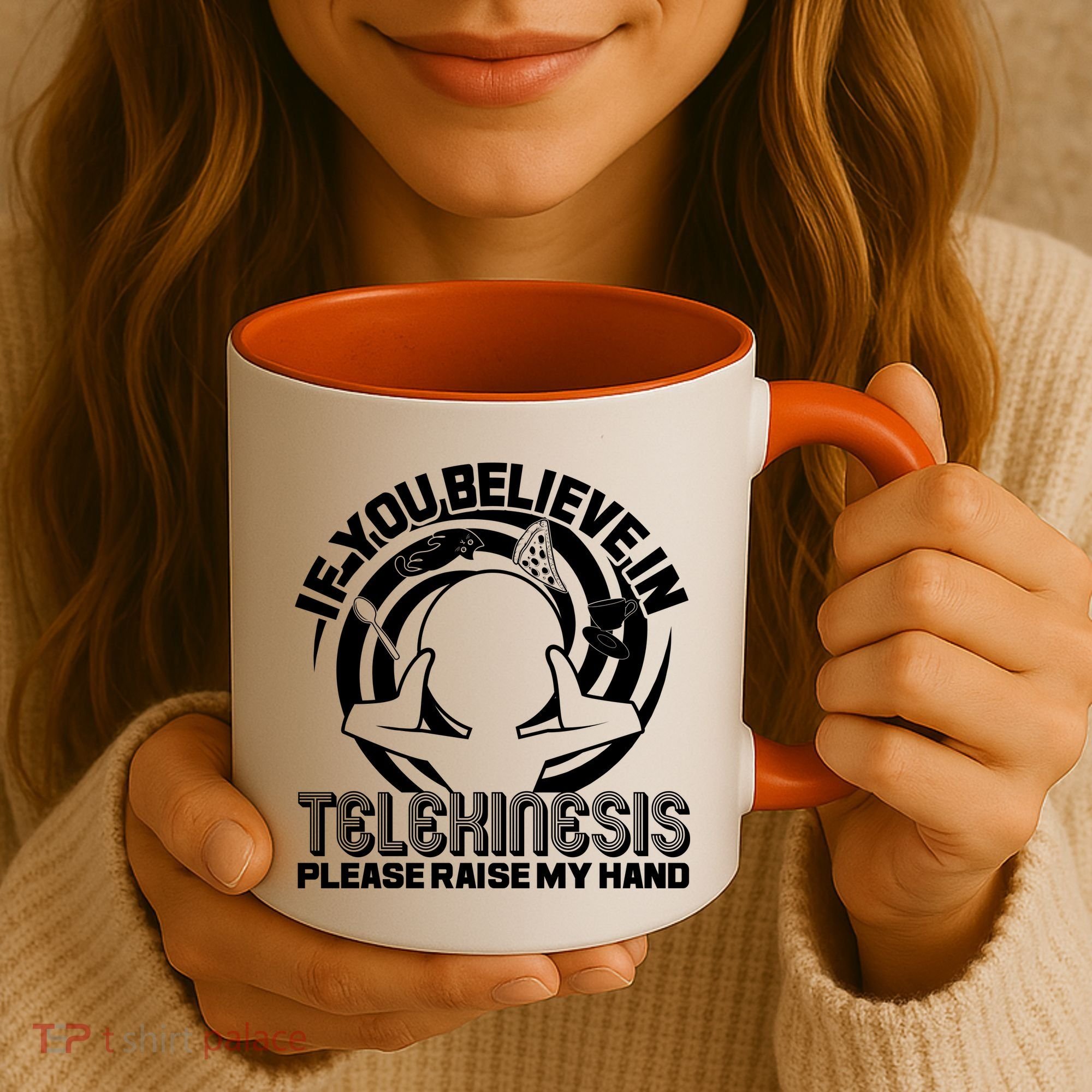 If You Believe In Telekinesis Raise My Hand Coffee Mug