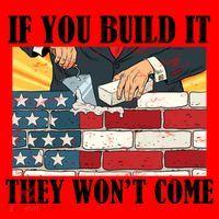 If You Build It They Won't Come Funny Trump Santa Hat thumb 1