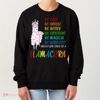 If You Can be Anything Be A Llamacorn Women's Sweatshirt thumb 0