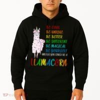 If You Can be Anything Be A Llamacorn Hoodie thumb 2