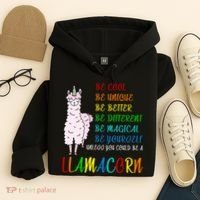 If You Can be Anything Be A Llamacorn Hoodie thumb 4