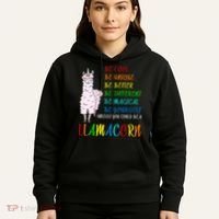 If You Can be Anything Be A Llamacorn Hoodie thumb 5