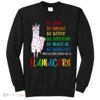 If You Can be Anything Be A Llamacorn Sweatshirt thumb 0