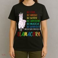 If You Can be Anything Be A Llamacorn T-Shirt thumb 4