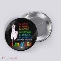 If You Can be Anything Be A Llamacorn Button thumb 0