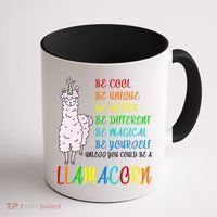 If You Can be Anything Be A Llamacorn Coffee Mug thumb 1