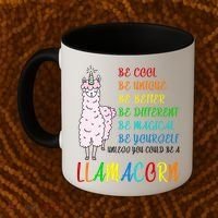 If You Can be Anything Be A Llamacorn Coffee Mug thumb 2
