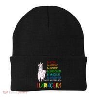 If You Can be Anything Be A Llamacorn Beanie thumb 0