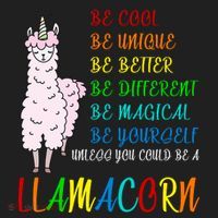 If You Can be Anything Be A Llamacorn Beanie thumb 2
