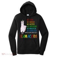 If You Can be Anything Be A Llamacorn Women's Hoodie thumb 0
