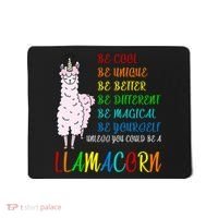 If You Can be Anything Be A Llamacorn Mousepad thumb 0