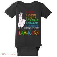 If You Can be Anything Be A Llamacorn Baby Bodysuit thumb 0