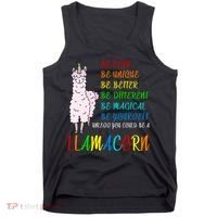 If You Can be Anything Be A Llamacorn Tank Top thumb 0