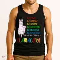If You Can be Anything Be A Llamacorn Tank Top thumb 3
