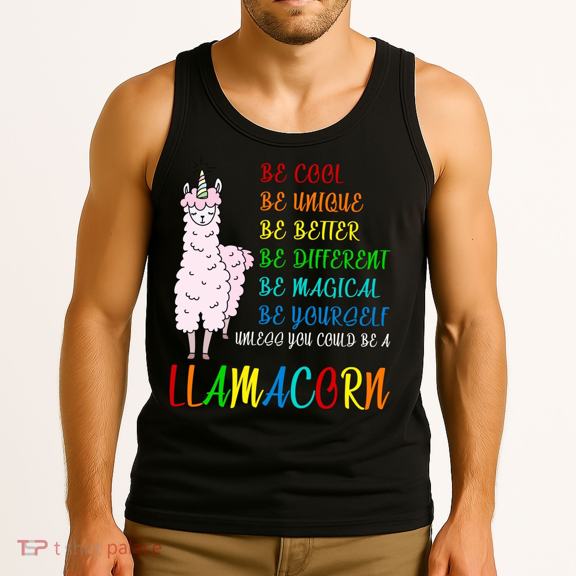 If You Can be Anything Be A Llamacorn Tank Top
