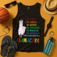 If You Can be Anything Be A Llamacorn Tank Top thumb 4