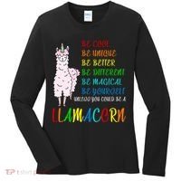 If You Can be Anything Be A Llamacorn Women's Long Sleeve Shirt thumb 0
