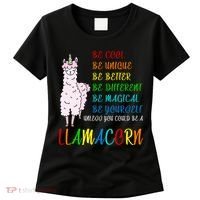 If You Can be Anything Be A Llamacorn Women's T-Shirt thumb 0