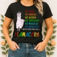 If You Can be Anything Be A Llamacorn Women's T-Shirt thumb 2