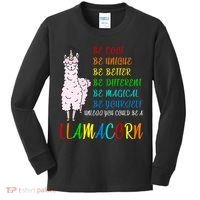 If You Can be Anything Be A Llamacorn Kids Long Sleeve Shirt thumb 0