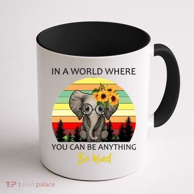 If You Can Be Anything Be Kind In This World Coffee Mug back