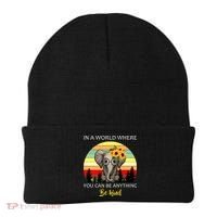 If You Can Be Anything Be Kind In This World Beanie thumb 0