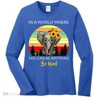 If You Can Be Anything Be Kind In This World Women's Long Sleeve Shirt thumb 0