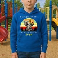 If You Can Be Anything Be Kind In This World Kids Hoodie thumb 2