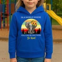 If You Can Be Anything Be Kind In This World Kids Hoodie thumb 3
