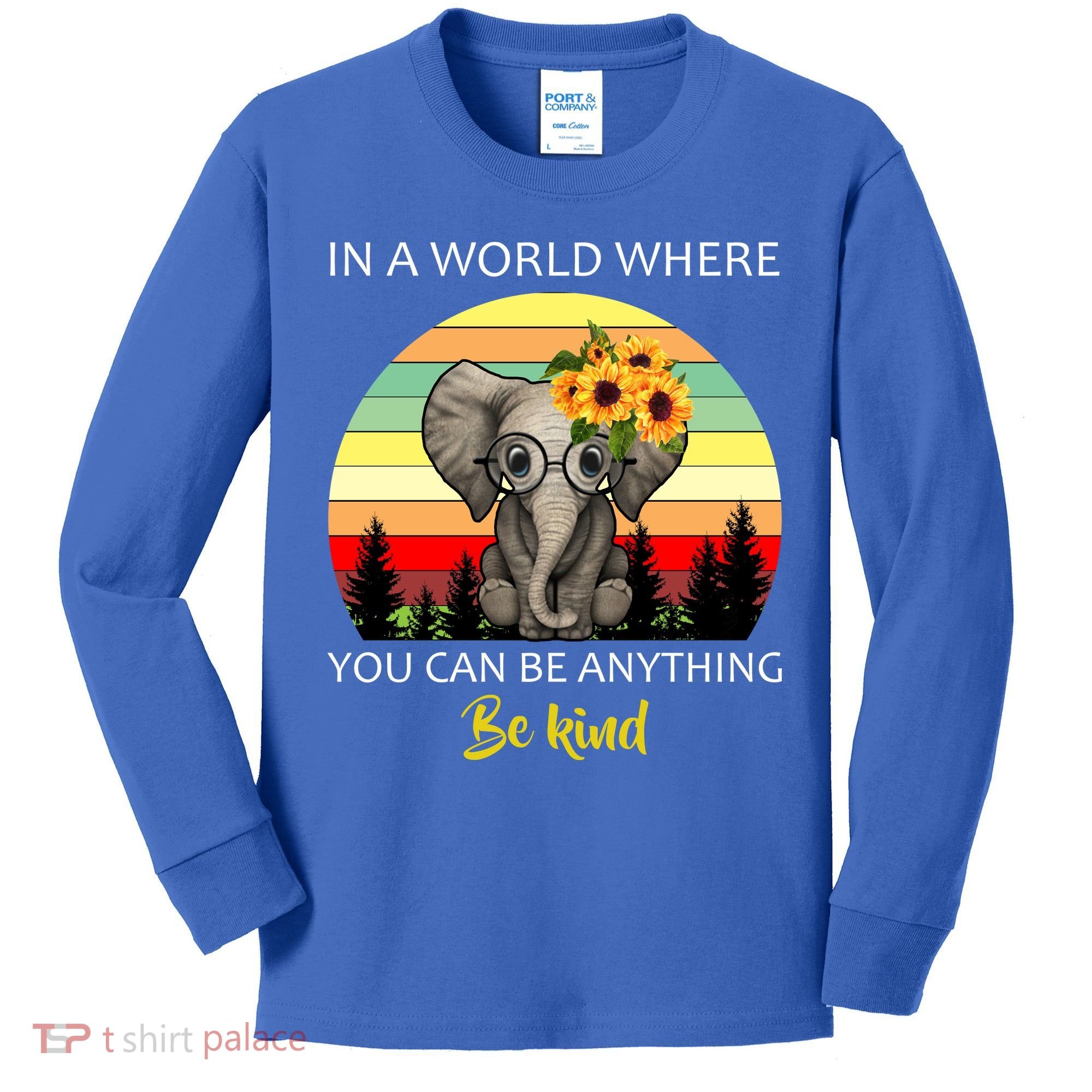 If You Can Be Anything Be Kind In This World Kids Long Sleeve Shirt