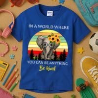 If You Can Be Anything Be Kind In This World Kids T-Shirt thumb 3