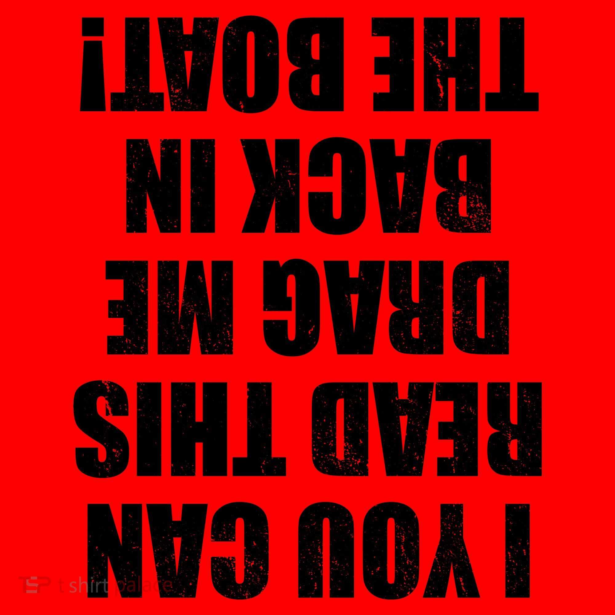 If You Can Read This Drag Me Back In The Boat Santa Hat