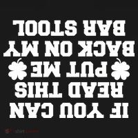 If You Can Read This Put Me Back On My Bar Stool St Patrick's Day Bucket Hat thumb 4