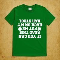 If You Can Read This Put Me Back On My Bar Stool St Patrick's Day T-Shirt thumb 5
