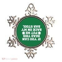 If You Can Read This Put Me Back On My Bar Stool St Patrick's Day Ornament thumb 0