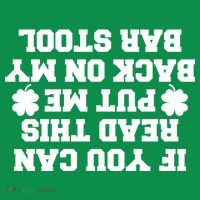 If You Can Read This Put Me Back On My Bar Stool St Patrick's Day Ornament thumb 1