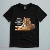 If You Can Read This You're Too Close Funny Tiger T-Shirt thumb 5