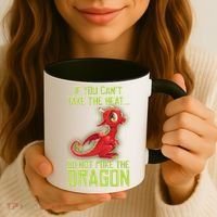 If You Can't Take The Heat, Do Not Poke The Dragon Coffee Mug thumb 3