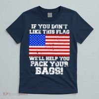If You Don't Like this Flag Pack Your Bags USA T-Shirt thumb 5