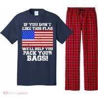 If You Don't Like this Flag Pack Your Bags USA Pajama Set thumb 0