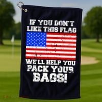 If You Don't Like this Flag Pack Your Bags USA Golf Towel thumb 1