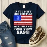 If You Don't Like this Flag Pack Your Bags USA Women's T-Shirt thumb 3