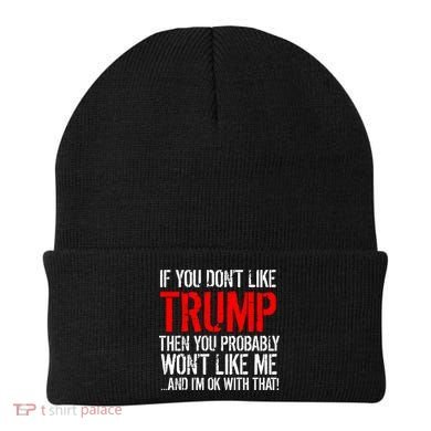 If you don't like Trump Funny Beanie